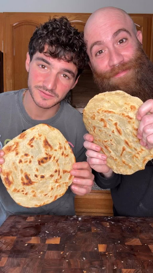 My brother and king of baking @bengingi came over to teach me how to make Malawach so that I can have “home in a bite” whenever I want! It’s very easy and so much fun to make. Don’t forget the grated tomato, schug and soft boiled eggs for the most amazing breakfast wrap ever. We love you ❤️

Full recipe is on his website :)