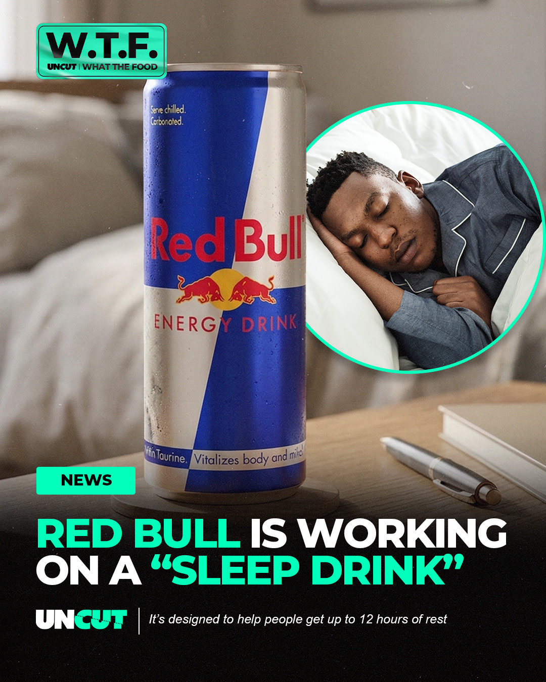 Reports say Red Bull could be working on a new “sleep drink” designed to help people get up to 12 hours of rest 😴⁠
⁠
The brand known for its high energy formula is reportedly exploring the opposite idea, a beverage aimed at promoting longer uninterrupted sleep. While sleep focused drinks already exist and often include ingredients like melatonin or magnesium, details about Red Bull’s version remain extremely limited and the company has not officially announced a launch yet 🛌⁠
⁠
Y’all grabbing this if it drops⁉️👀