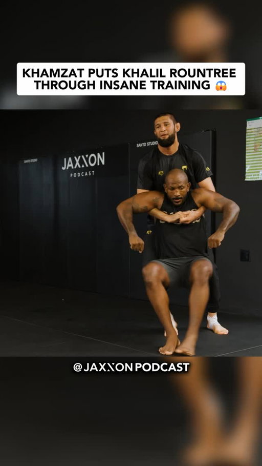 Behind the scenes of Camp with 2 UFC legends in the making @khamzat_chimaev @khalilrountree at @jaxxonmediahouse 

Watch the full episode on @jaxxon behind the brand show on YouTube