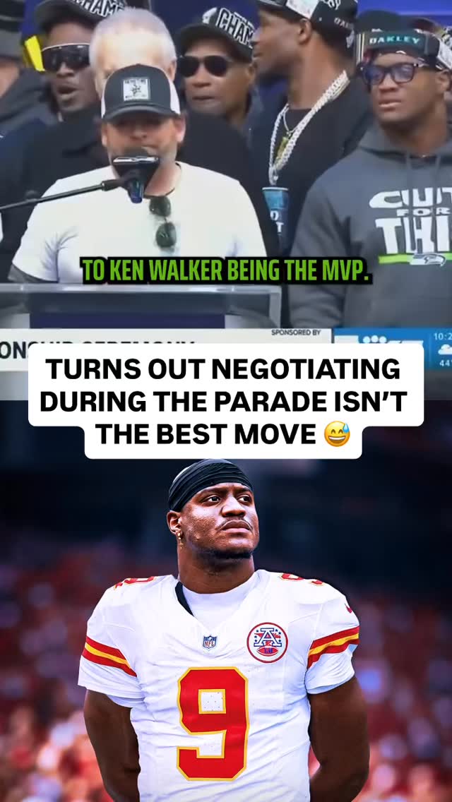 This interaction between Kenneth Walker and Seahawks GM John Schneider feels MUCH different that Walker is a Chief 😬

(@king5seattle)