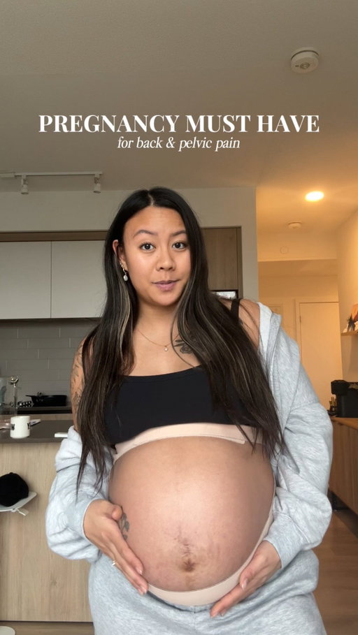 Third trimester has definitely been humbling 😅 baby boy gets heavier every week, so anything that takes pressure off my back and pelvis is a win right now. @momcozy 

Use code CHRISTINE20A for 20% off the maternity wear collection 🤍 

[gifted]
#momcozy #momcozybellyband #momcozybra #momcozynursingbra #pregnancy