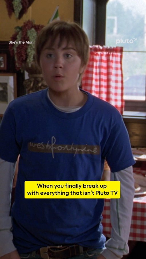 You deserve better! (Hi, I’m better. 😏) 

Stream She's the Man for free on Pluto TV! #PlutoTVIsFree
