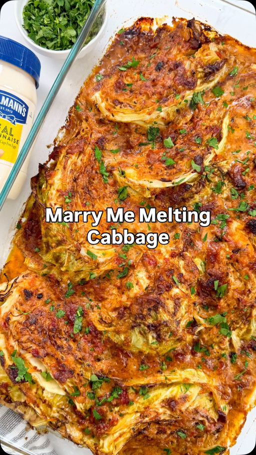 MARRY ME MELTING CABBAGE

I don’t make the rules but 2026 is the year of the cabbage so we have to celebrate with this Marry Me Melting Cabbage. And for this recipe, I’m excited to partner with @HellmannsMayonnaise because Hellmann’s is the essential ingredient that turns the humble cabbage from simple to craveable. Just pair this creamy and tender cabbage with white rice or pasta and you’ve got an easy and delicious meal. Give it a try! 

Comment “recipe” and I’ll send you the recipe link (make sure you are following me or the settings might block the message!)

#hellmannspartner #meltingcabbage