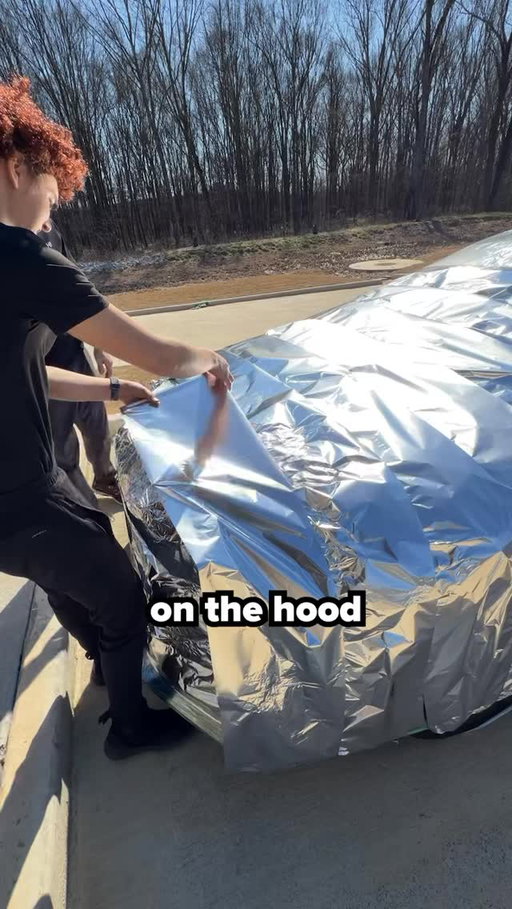 At this point his car’s paint might not even be intact when he comes back 💀

#prank #goofy #car #fyp #viral