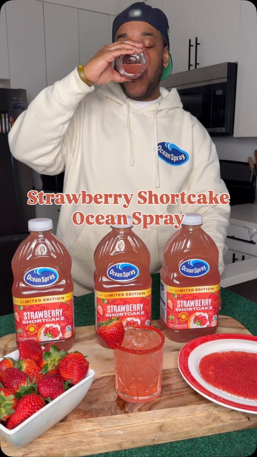 @oceansprayinc called and said the Strawberry Shortcake is coming back soon, I said say less. Ocean Spray’s fan favorite limited edition flavor returns for a limited time. If you had it last year, you know what’s up! #oceanspraypartner #ad
