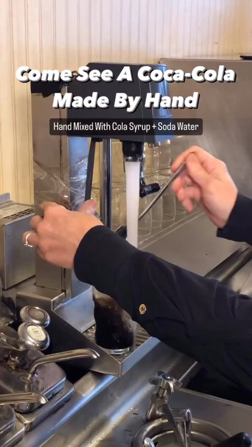 🥤 Come See A Hand Mixed Coca-Cola

One of the last places in SoCal hand blending their Coca-Cola w/ the syrup, and carbon water to order.

🗺 Pasadena, CA
📍 Pie ‘N Burger