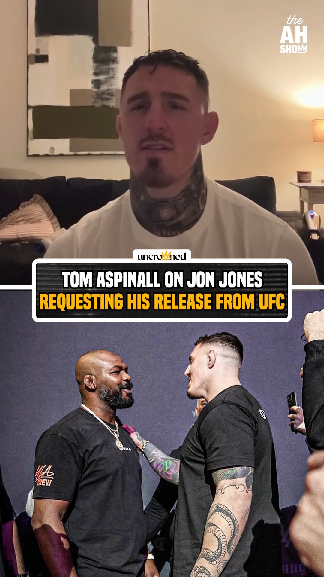 “This is probably going to sound crazy to a lot of people listening, but why is the UFC not giving Jon the respect he deserves financially? That’s crazy to me. If anyone should be getting paid a lot in this sport, it should be Jon Jones for the stuff he’s done — and that’s me saying that" - Tom Aspinall