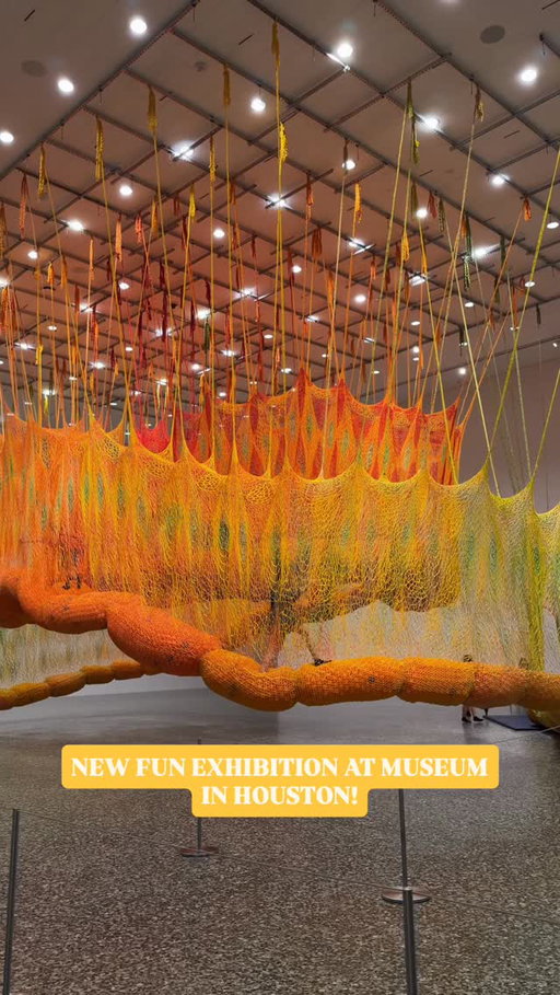 ✨ NEW FUN EXHIBITION AT HOUSTON MUSEUM ✨ 
📍 @mfahouston has their newest exhibition “Ernesto Neto: SunForceOceanlife” open now through September 7th! 
In this exhibition you’re walking through hand-woven passages as high as 12-feet in the air 😱 
@mfahouston has so many other exhibitions too! It’s so easy to spend hours and hours here. There’s also a beautiful library that’s open to the public and free to use 📕 Be sure to visit if you’re looking for something fun to do in Houston! 

#houstonmuseum #htx #houston #houstontx
