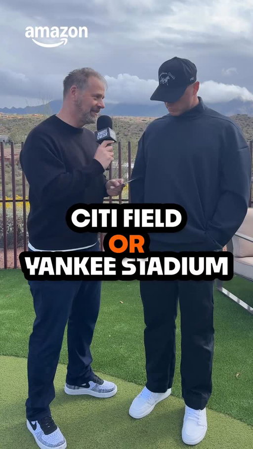 Logan O’Hoppe prefers Yankee Stadium over Citi Field! Presented by @amazon 

#mlb #baseball #mets #losangelesangels #yankees