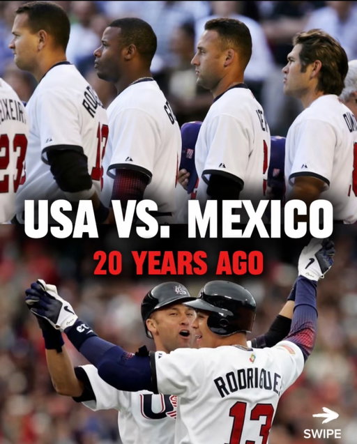 Jeter, A-Rod, Damon, Clemens… 

Yankees who wore the red, white, and blue and represented the USA in the World Baseball Classic 20 years ago.

Does team USA brake the losing streak against team Mexico tonight?