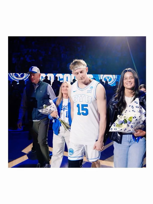 While Senior Night looked different than I imagined, I’m so grateful for all the love and support. My goal getting me through the week was simply to walk out there, and even if it was only 30 feet, I wanted to give you all everything I had. That’s what I’ve tried to do every time I stepped on the floor.

Wearing the BYU uniform has been a dream come true, and getting to do it one last time meant so much. Thank you for the prayers and support as I heal.

Let’s keep cheering on my boys. We aren’t done yet. 

Go Cougs