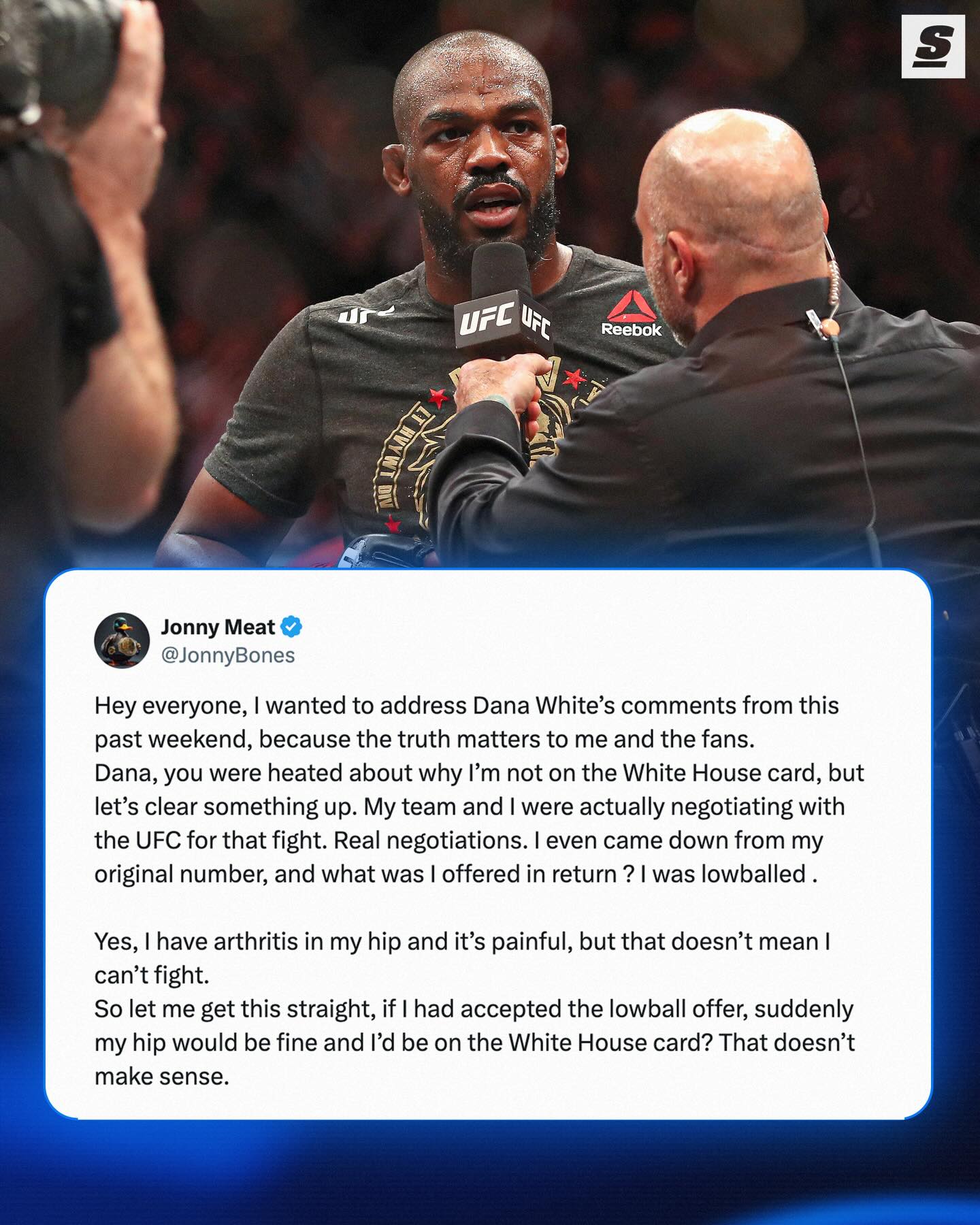 Jon Jones fires back at Dana White and asks to be released. 😳