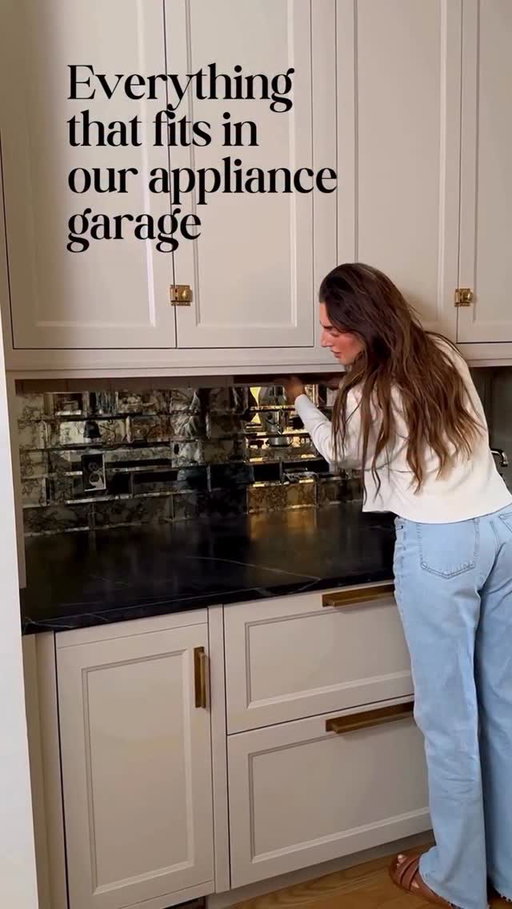 Now you see ‘em, now you don’t. 

One of my favorite things we included in our kitchen renovation was this appliance garage that stores our kitchen appliances out of sight, while keeping them easy access.