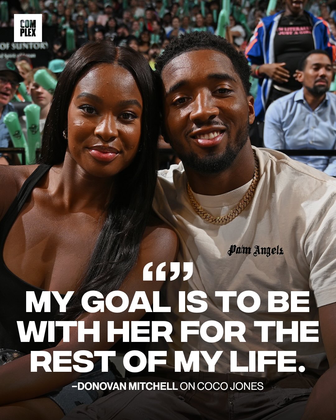 When you know, you know ❤️

After the Cleveland Cavaliers game, Donovan Mitchell shared that his fiancée Coco Jones brings peace and happiness to his life, saying basketball is “secondary” compared to their relationship. Donovan said he’s grateful for Coco and hopes to spend the rest of his life with her.

Read more about the story @complex link in bio 🔗