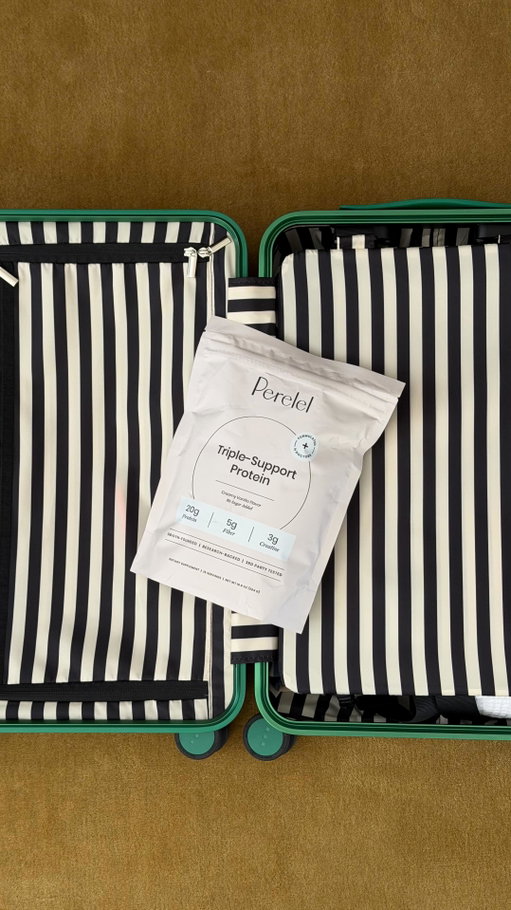 I’m ready with all my hospital bag essentials, including @perelelhealth’s doctor-formulated Triple-Support Protein. I got to try their new packaging early before it officially launches next week and I loved how easy it was to pack.