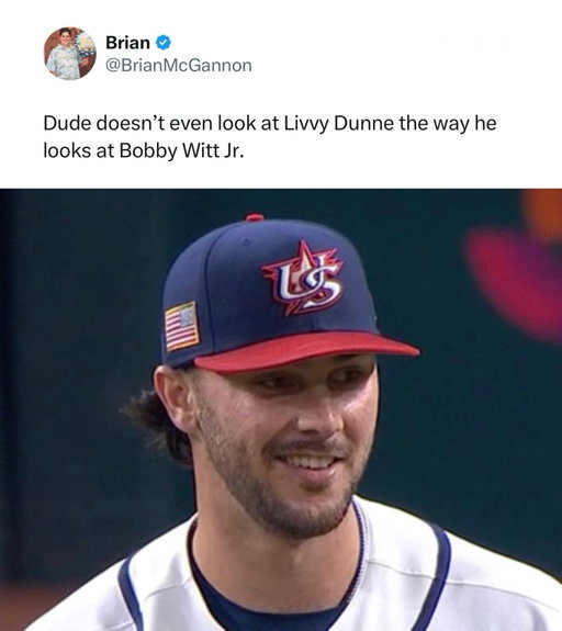 Livvy can’t play shortstop like Bobby Witt Jr. 😂