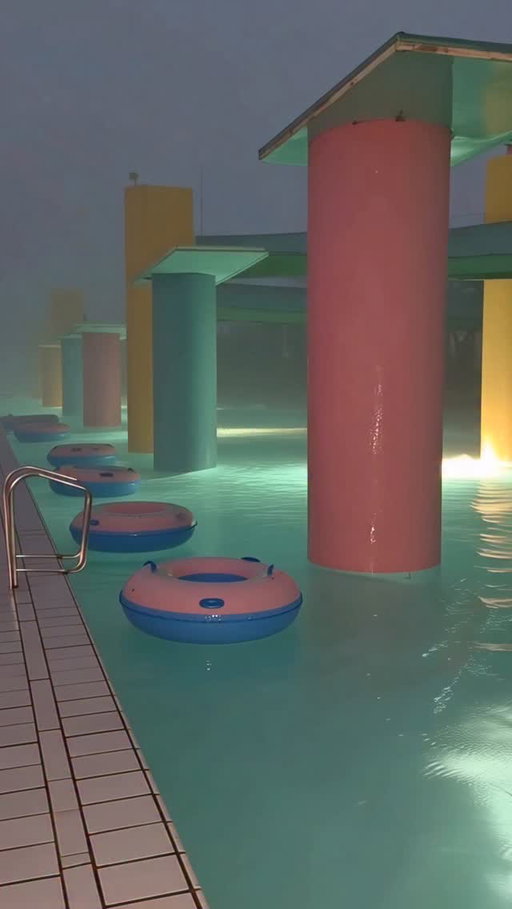 nothing like a late night swim 🌀

follow @smiling.puddles for daily liminals ☁️

#dreamcore #liminalspace #backrooms #nostalgiacore #weirdcore