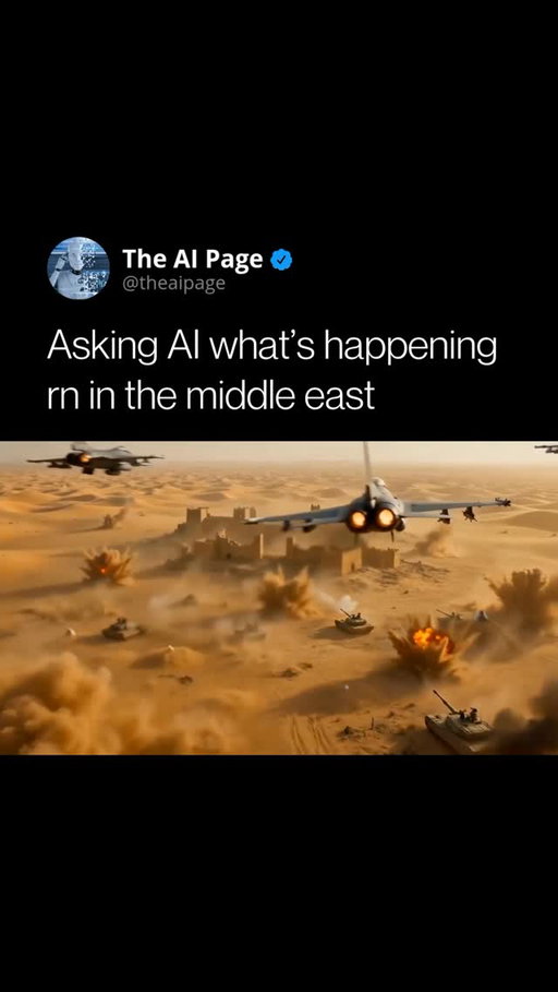 One sentence. One full cinematic video.

A new AI called Pai can turn a simple prompt into a complete short film with characters, scenes, storyboard, music, edits, and a consistent storyline generated together.

In this example, X user el.cine typed: “ask ai what’s happening rn in middle east.” Within moments, the system produced a polished cinematic video that looks like a professionally edited short film.

This shows where AI video is heading next. Not just random clips stitched together, but tools that can understand a prompt and generate an entire story from it.

Follow @theaipage for daily updates on artificial intelligence, robotics, and technologies shaping the future. 🦾

[ Credits - EHuanglu on X ]

This content is shared strictly for educational purposes. DM us for credit/removal. (No copyright intended)

#ArtificialIntelligence #AIVideo #FutureOfMedia
