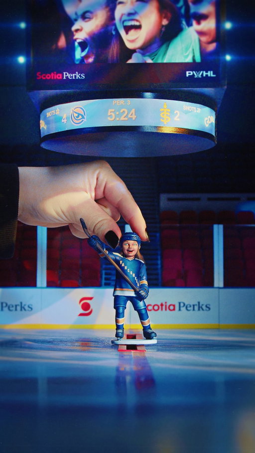 #Sponsored She shoots, and she scores! 🏒 This one is for every girl who practiced the same shot over and over again, imagining her name echoing through an arena.
So proud to bring this miniature story to life with @scotiabank in support of the @thepwhlofficial and the next generation of girls in hockey. Through Scotia Perks, they’re helping fans get even closer to the game they love.
From backyard rinks to big arenas. 💙 
#ScotiaPerks #PWHL