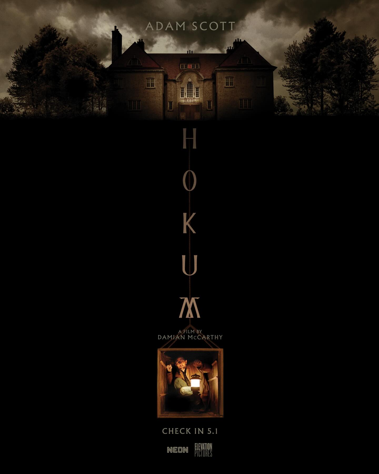 Check in. 5.1

HOKUM starring Adam Scott. Teaser and trailer coming soon.
