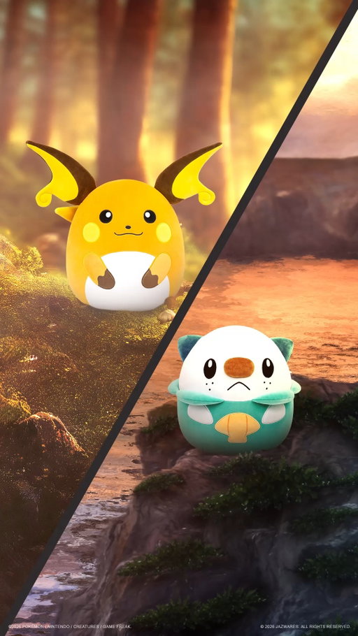 A spark from Raichu ⚡️ 
A splash from Oshawott💧
Both coming soon as Pokémon Squishmallows!

@pokemon @squishmallows @jazwares