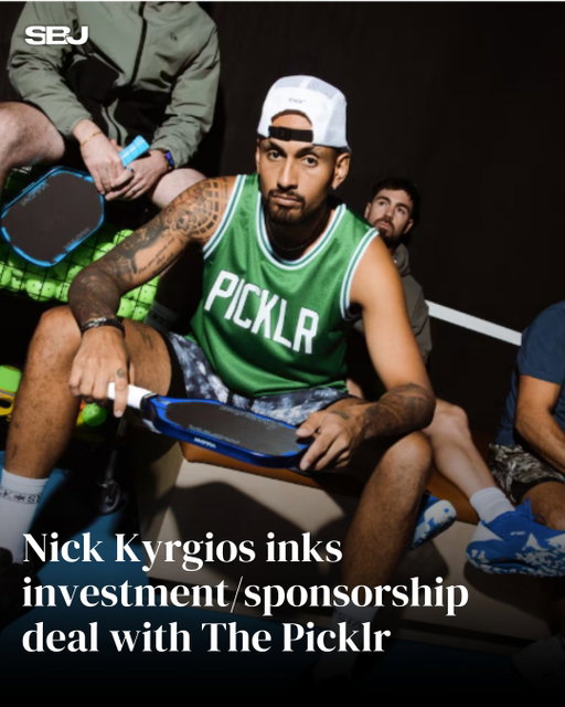 Nick Kyrgios is expanding his footprint in pickleball.

The tennis star has signed an investment and sponsorship deal with The Picklr, one of the fastest-growing pickleball club operators in the U.S. with 100+ locations.

As part of the partnership, Kyrgios will participate in promotional events and co-branded content. The Picklr will also receive an exclusive window (March 11–17) to sell his co-developed paddle with Vulcan Sporting Goods, The Kyrgios.

The deal adds to Kyrgios’ growing pickleball portfolio, which also includes Stack Athletics.