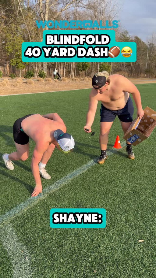 Blindfold 40 Yard Dash🏈😂 full combine coming soon… #sports #football #funny #game #nflcombine 

@wonderballsusa 25% off with code “insane”