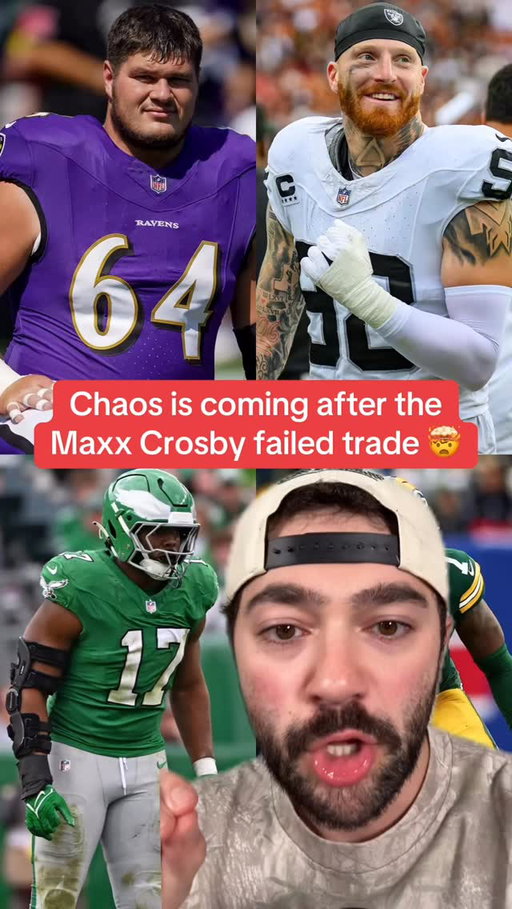 The Ravens pulling out of the Maxx Crosby trade will cause CHAOS #nfl #football #nflfreeagency #nfloffseason #nfldraft