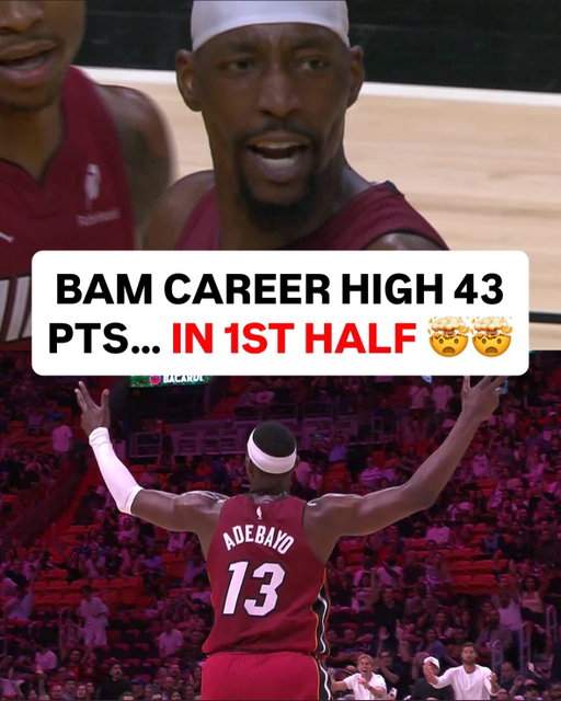 BAM GOING OFFFFF 😱🔥 NEW CAREER HIGH 43 PTS IN 19 MINS. ON PACE FOR 86 PTS 🤯🤯