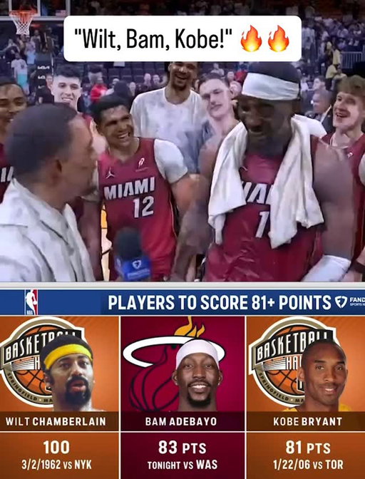 BAM ADEBAYO JUST ETCHED HIS NAME IN THE NBA HISTORY BOOKS 👏
