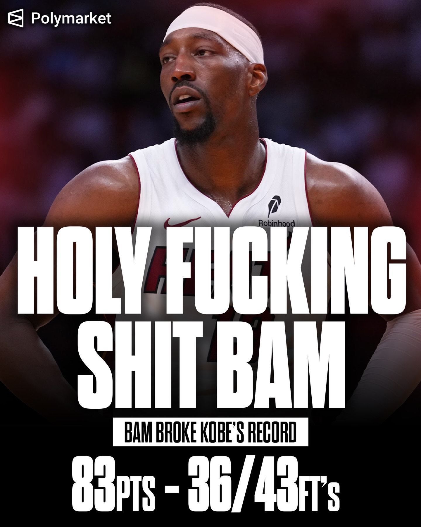 BAM ADEBAYO JUST BROKE KOBE’S RECORD 🤯

Bro was out there spanking the wizards around 🤣