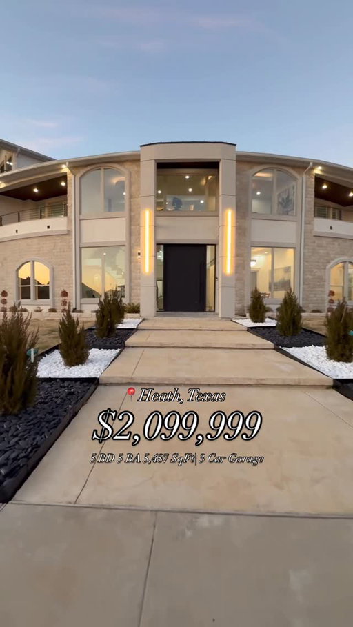 3 Story GEM in Heath, Texas! 😮‍💨

Follow @americas_realtor for Custom Homes!🇺🇸

🏡NEW CONSTRUCTION MOVE IN READY HOMES AND LOTS AVAILABLE TO BUILD FROM SCRATCH 

•Exceptional Rated School Districts 📚
•Near Dallas Cowboys Headquarters🏈
•Near PGA World Headquarters ⛳️ 
•Near MLS FC Dallas ⚽️
•Near DFW Airport and Dallas Love Field ✈️
•Near The Galleria Dallas 🌉
•Easy access to shopping and Stonebriar🌇
•Heath Golf & Yacht Club ⛵️ 
•Quality Craftsmanship 🔨

$2,099,999| 5 BD 5 BA 5,487 SqFt| 3 Car Garage| .463 Acre| 2 Fireplaces| Lakeview �
🔎Looking to Buy or Build Your Custom Home in Texas? MSG me “CUSTOM HOME” to get started! 🥂

Looking to Sell your home? MSG me “SELL HOME”

DM me “VIP” to unlock OFF- MARKET homes before they hit Zillow and join my VIP list! I ONLY show these to my signed buyers. When you join my exclusive buyer’s list you’ll get-
•First Look at My Off Market Properties
•My custom new-construction incentive cheat sheet (saved my last 3 buyers $35k, $50k and $65k off asking- only because they were my official clients and could negotiate hard! 
•White-Glove Service 

Alex Maloney
COMPASS RE TEXAS, LLC

Accuracy of all information contained here-in deemed reliable but not guaranteed and should be independently verified.

#dallas #luxuryhomes #property