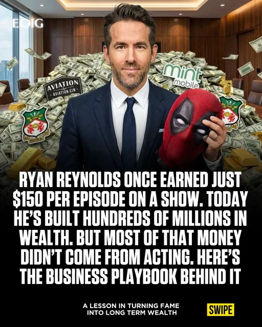 In a recent episode, @portfoliobreakdown explained how Ryan Reynolds built much of his wealth by combining celebrity influence with ownership in the brands he promoted.

Instead of only appearing in advertisements, Reynolds invested in companies and used his creative marketing style to build strong public attention around them.

His approach blended storytelling, humor, and viral campaigns, turning brand promotion into entertainment that spread quickly across social media.

This strategy allowed him to create real business value through marketing and equity, transforming celebrity attention into long term ownership and financial growth.

Follow @portfoliobreakdown for more.