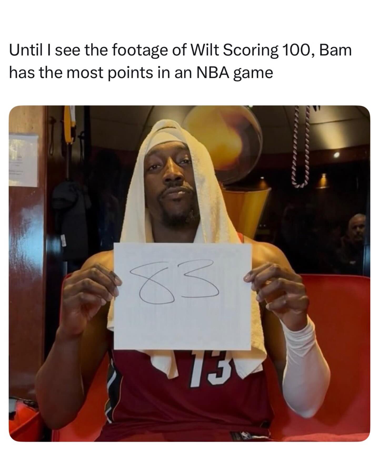 Bam might’ve just scored the most points in NBA history 😂😂😂