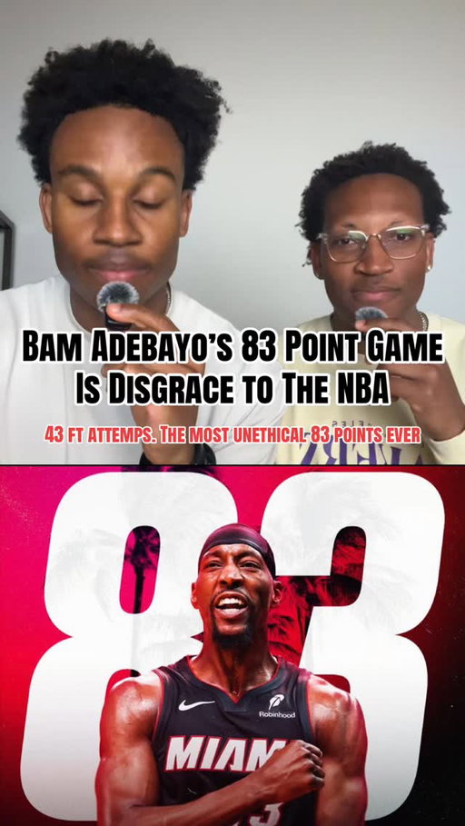 83 points is 83 points, we’ll give Bam that. But, the shamelessness it took to get to those 83 points is disgraceful to the NBA. #bamadebayo #miamiheat #erikspoelstra #nba #heatnation