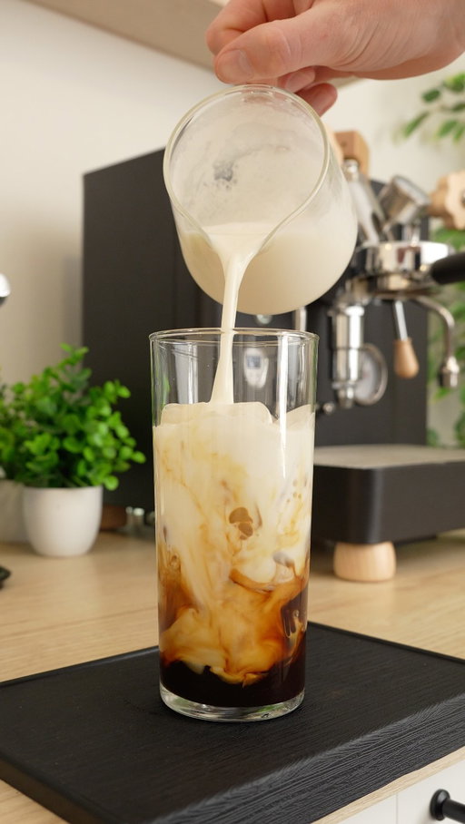 Tiramisu iced latte!

You can use instant coffee or espresso for this. I forgot to say I added vanilla extract as well. The whole thing was delicious and so easy to make!