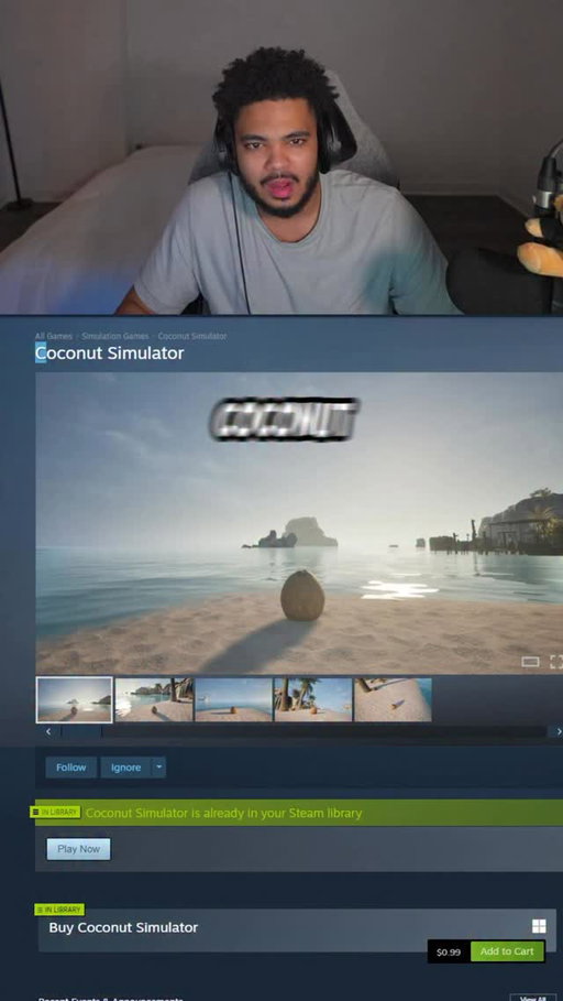 Coconut simulator #indiegames  #gaming