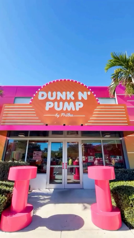 For the launch of @dunkin Protein Refreshers, CNC led strategy and creative behind Dunk N’ Pump, a full Miami storefront takeover inspired by 90s aerobics nostalgia and @theestallion’s “Hot Girl” energy. 🍩 

We reimagined a routine coffee run as an immersive fitness fantasy, with neon drenched interiors, retro TV installations, and sip and stretch photo moments.

Shoutout to the Dunkin’ team for trusting us and the crew at @darkhorseexp for helping bring it to life.

#CNCexperiences