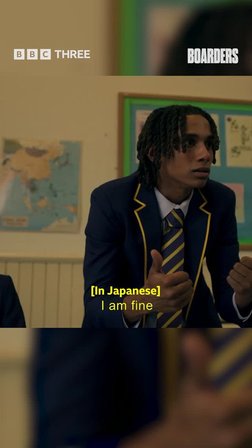 Just how many languages does this brudda know?! ⁣
⁣
#Boarders series 1 and 2 are available now on iPlayer! And series 3 arrives 15 March on @bbciplayer in the UK and @tubi in North America and LATAM⁣
 ⁣
⁣
Boarders follows five talented black inner-city teens transported to an alien world – a British boarding school – after gaining scholarships to the prestigious St. Gilbert’s.