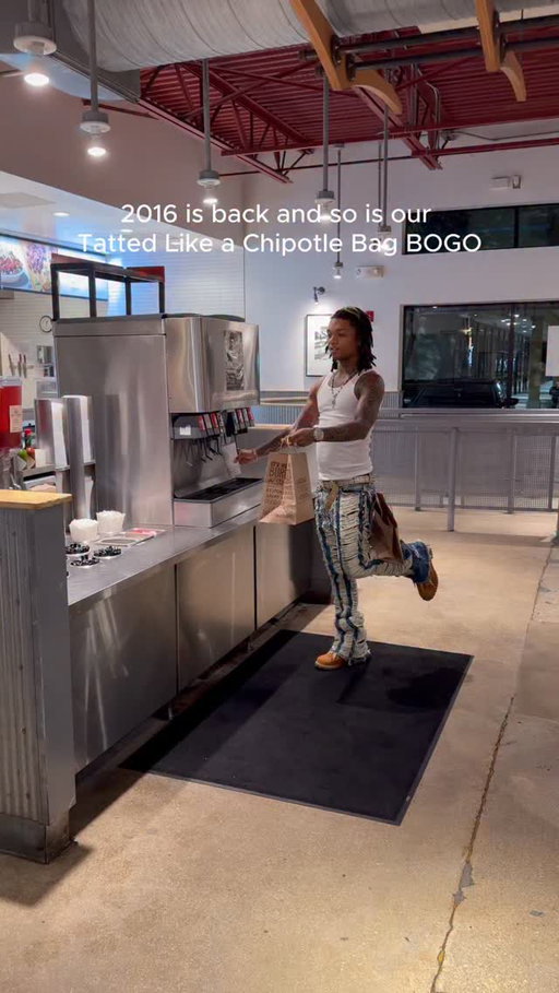 U HEARD THAT RIGHT 🔊 show ur tats & score a BOGO at chipotle this friday the 13th from 3-4pm

3/13/26, 1 hr from 3-4PM, only. limit 5 free items; actual or temporary tattoo req’d. in-restaurant only; full terms: chipotle.com/tattoobogo