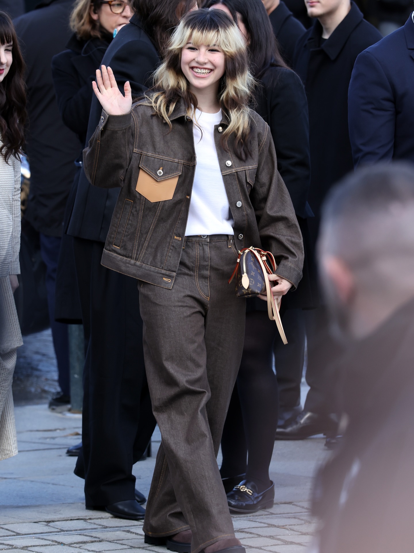 Alysa Liu attends Louis Vuitton at the Louvre during Day Nine of Paris Fashion Week - Womenswear Fall/Winter 2026/2027 on March 10, 2026 in Paris, France. Photos from Getty Inages (Photo by Neil Mockford/GC Images)