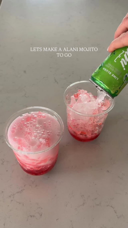 When I saw that Alani came out with a lime flavor, I knew I had to turn it into a raspberry Mojito and it was so good #dirtyalani #dirtyalaninu #mojito #mocktail #raspberrymojito @alaninutrition @torani @tossware