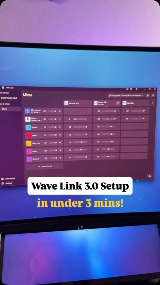 Set up Wave Link 3.0 in under 3 minutes! 🎙️🔊🌊

@elgato made this so ez 😌

No need for an Elgato Wave Mic, but I *highly* recommend Wave:3 MK.2

#ElgatoPartner #streamingsetup #twitchstreamer #gaming #pcsetup