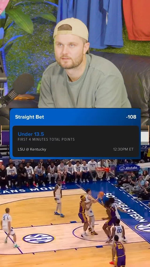 We bet the UNDER in the first 4 minutes… worst ending possible 😭 #collegebasketball