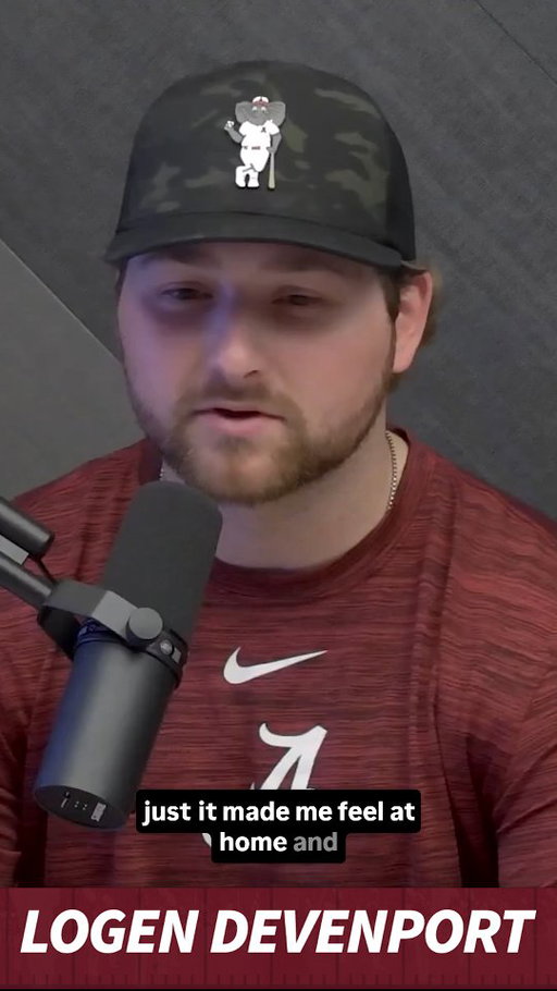 "I think Alabama has such a good culture, good people that are truly genuine. And it made it an easy decision."
- @logen_devenport on why he signed with @alabamabsb

@roger_hoover's Full Interview on Thursday's Crimson Drive driven by @NASCAR at 2 pm: youtube.com/@UA_CTSN

#rolltide 
#alabamabaseball 
#collegebaseball