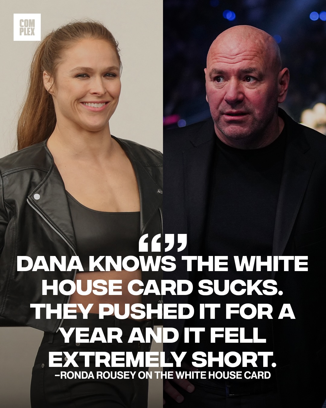 Ronda didn’t hold back when talking about Dana White and Valentina