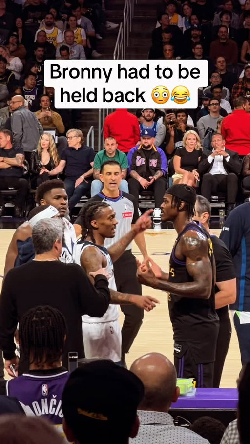 Bronny wanted to scrap 😂