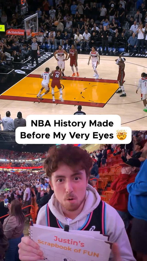 I was there to witness @bam1of1 make HISTORY with 83 PTS! 💥🤯

What’s going to happen next on my mission to visit 30 arenas in 30 days for @makeawishamerica? 🙌