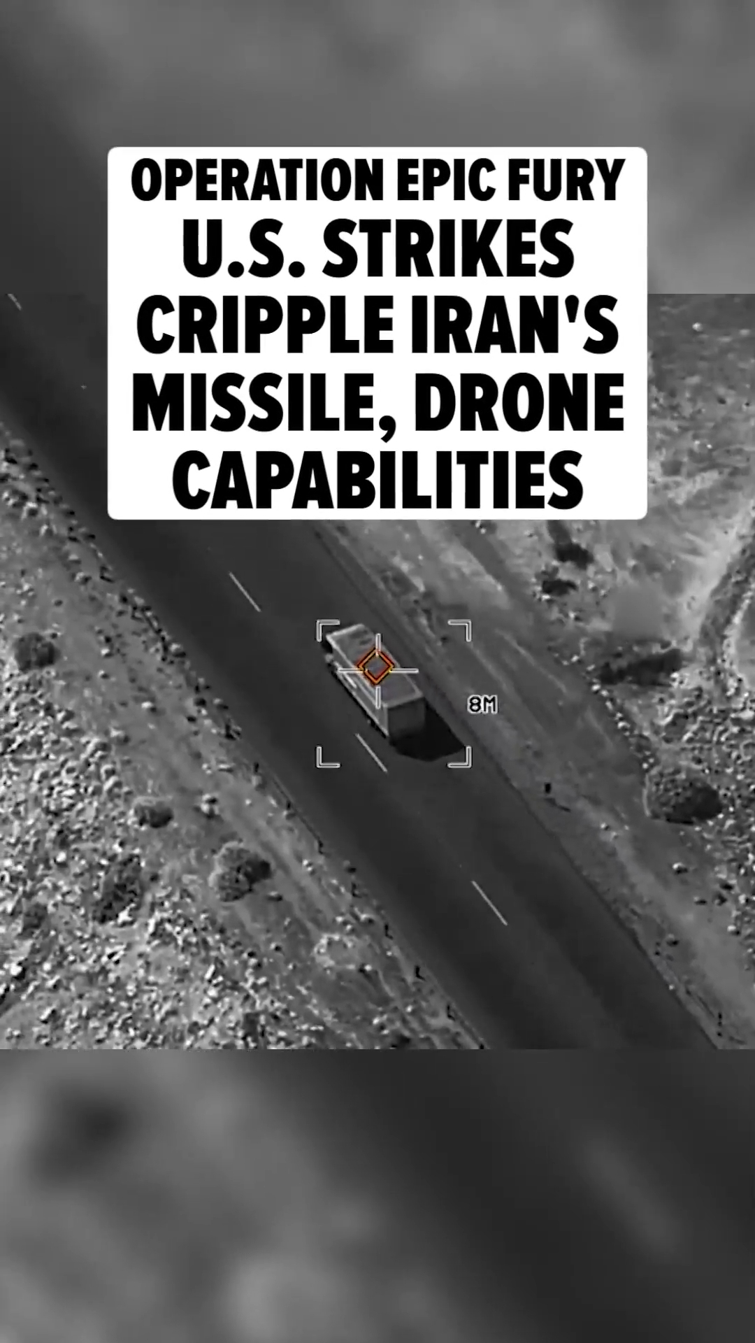 ⚠️ The United States military says it has struck more than 5,500 targets inside Iran since Operation Epic Fury began ... and we've got a new look at some of those strikes.

Full story at the link in bio.