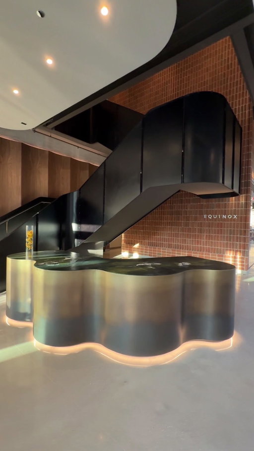 Our newest iconic location is now open. Designed by AD100 designer @robertstilin and AIACC award wining @montalbaarchitects, Equinox Fulton Market channels strength and style through up lit exposed brick, and sculptural steel and thoughtfully curated furnishings.